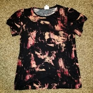 LuLaroe pink and black medium Olive Top